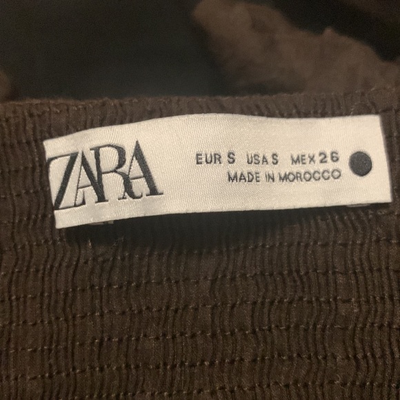 *SOLD*Zara chocolate brown camisole - Picture 3 of 3